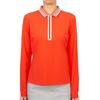 Zipore Golfwear Women S Collar Long Sleeve T ShirT g4lS23k863 Poppy