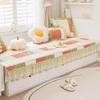High-End Luxury Bay Window Cushion Set with Valance - Non-Slip & Machine Washable