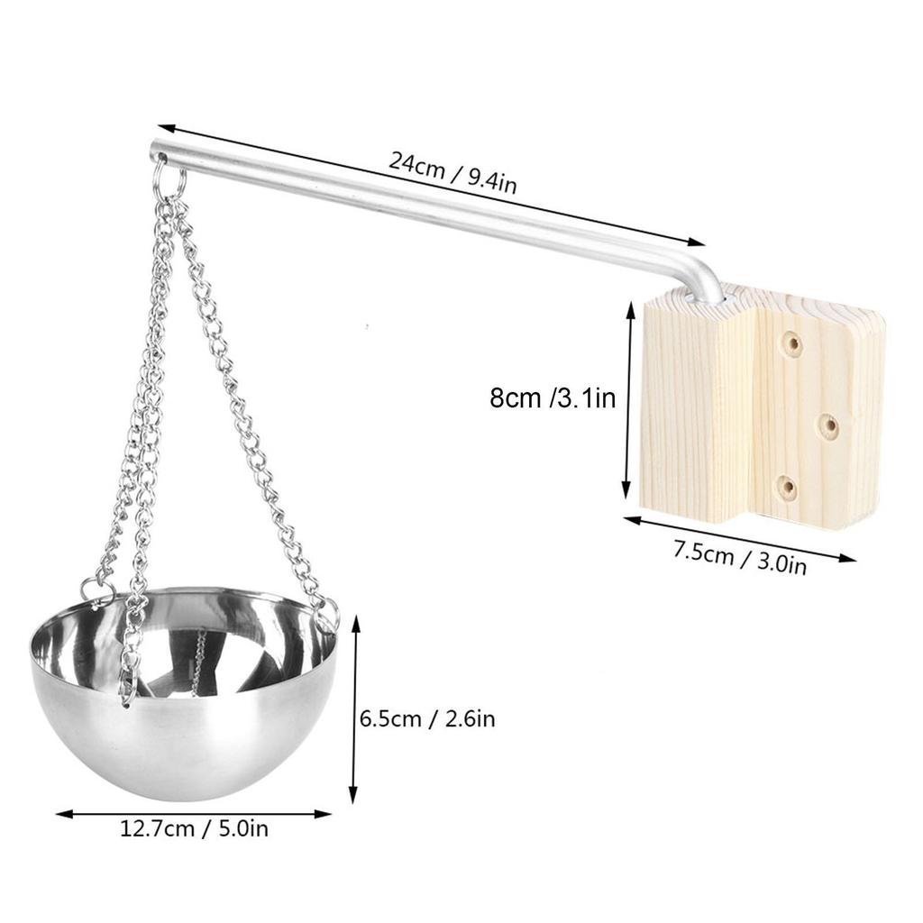 Sauna Bowl, Stainless Steel Sauna Bowl, Herb Bowl, Sauna Evaporator Bowl, Hanging Bowl, Essential Oil Cup,