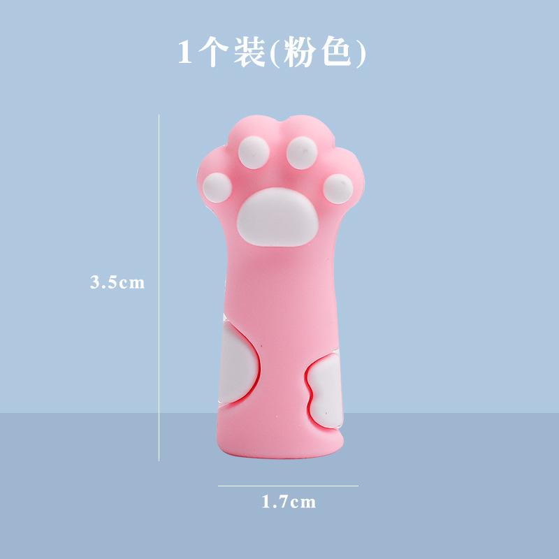 1pc Kawaii Cat Pencil Cap Cartoon Silicone Pen Topper Covers For Kids Cute Pencil Extender Stationery School Supplies