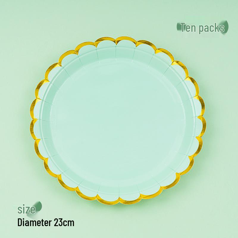Disposable Party Supplies Set: Paper Plates and Cups for Birthdays and Weddings