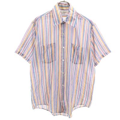 70s Vintage Short Sleeve Shirt Multi Permanent Press Men's Used