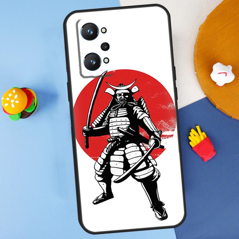 Samurai Warrior For Realme C55 C67 C61 C75 C53 C51 C21Y C25S GT 6 6T 5 GT7 Pro 10 11 12 13 14 Pro Plus Case
