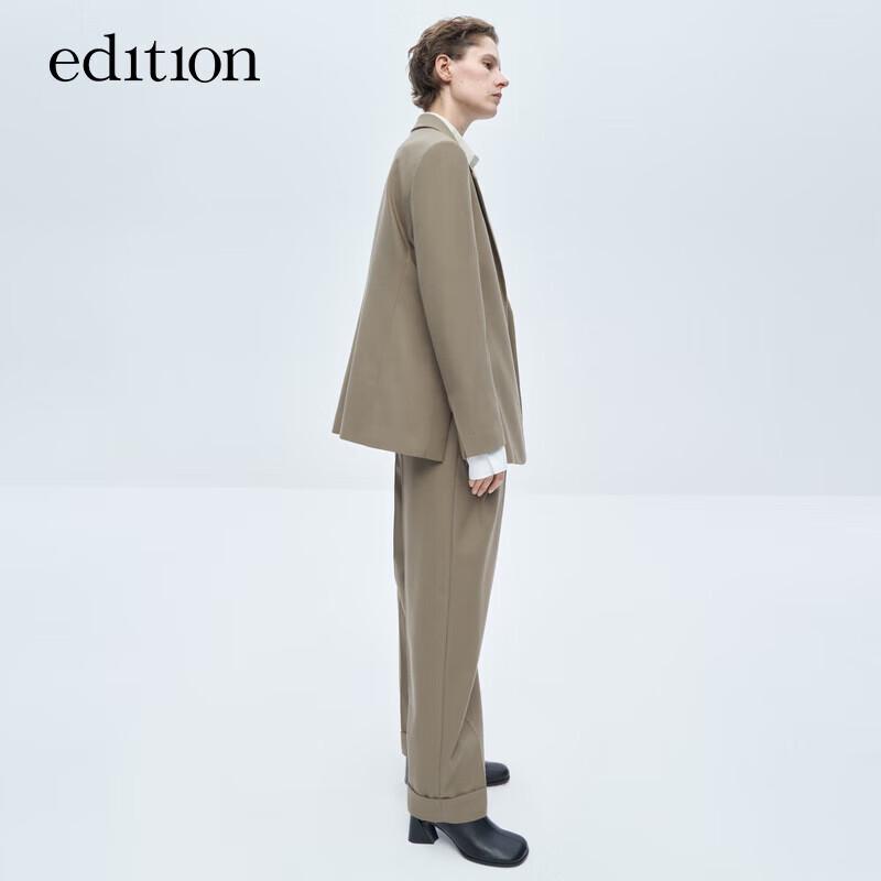 

Женские зимние зауженные брюки из шерстяной смеси с высокой посадкой S