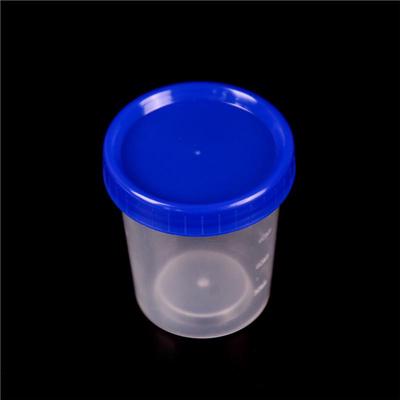 120Ml Plastic Specimen Sample Jar Craft Container Urine Pot Cup With Lids