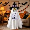 Holiday Party Goose Decoration Halloween Ghost Costume, Wizard Hat, Cape, Pumpkin Candy Non-woven Fabric Bag, Outdoor Yard for Statue or Garden