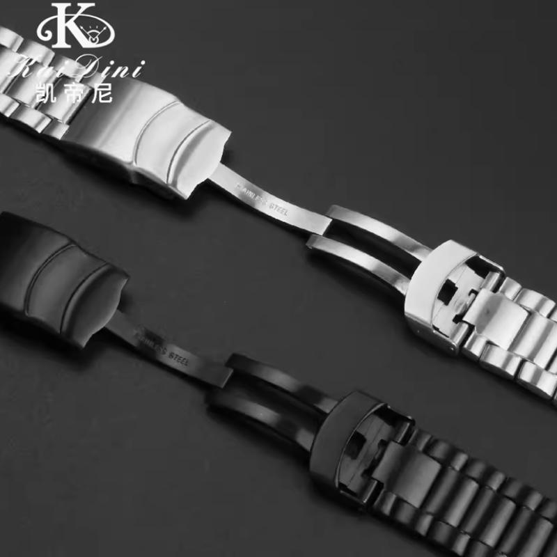 Cinturino per orologio in acciaio inossidabile da 22 mm 23 mm Fibbia pieghevole Cinturino per 3051 3150 8800 3080 Braccialetto da uomo