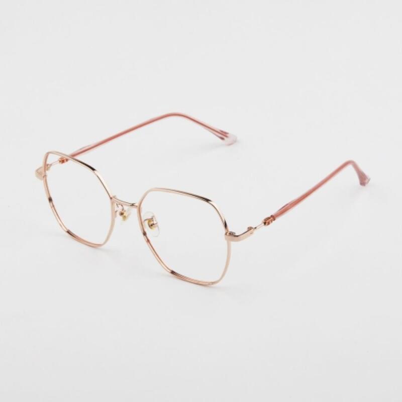 Men s and Women s Couple Right Angle Simple Glasses Frame G1172_Black