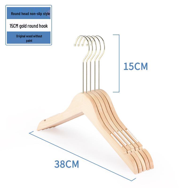Damen Rutschfester Holzmantelständer Kleiderbügel für Bekleidungsgeschäfte