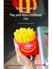 USB Charger Hamburger & Fries Desktop Fan - Cute & Fun Student Desk Ornament