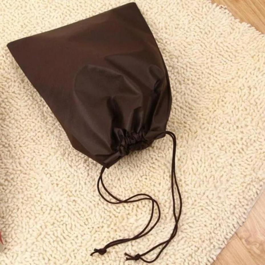 10 Pcs/Set Shoe Dust Cover Non-woven Fabric Dust Proof Drawstring Storage Bag Non-woven Fabric Color Random Household Items