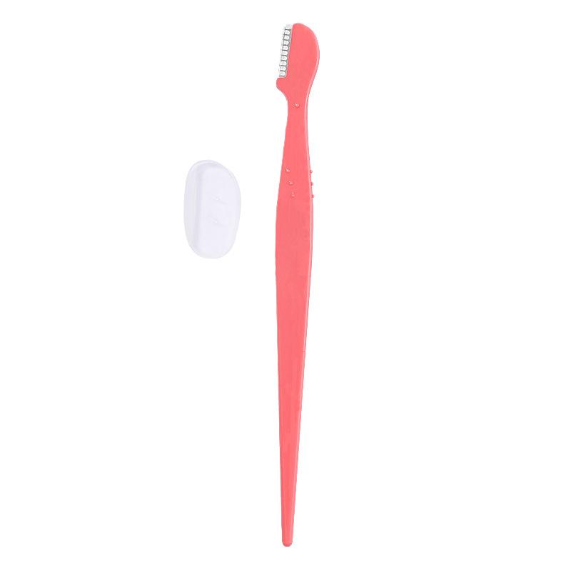 1pcs Eyebrow Razors, Straight Handle Eyebrow Makeup Tools Grooming Razors, Unisex Stainless Steel Hair Remover With Protective Cover