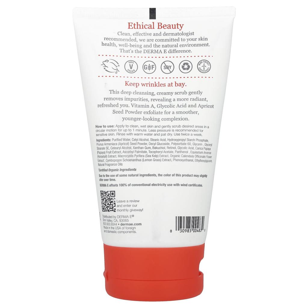Wrinkle Improvement Retinol Scrub, 113G(4Oz)