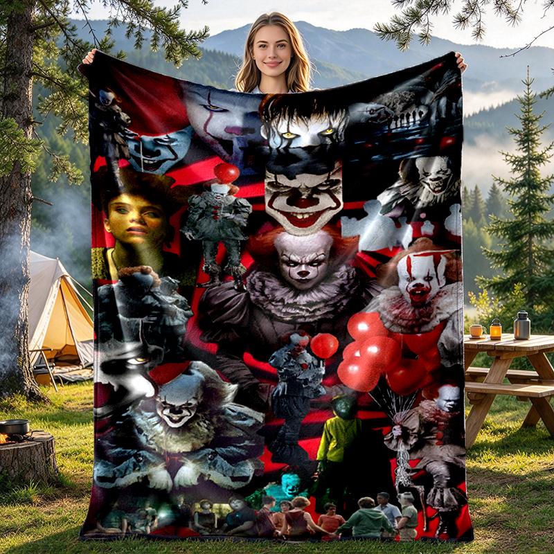 Pennywise Print Blanket - Soft & Comfortable, for Bedroom, Travel, Sofa, Home Decoration - Birthday Christmas Gift for Friend