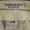 YVES SAINT LAURENT 80s 90s Made in Italy Old Slacks pants 48 Navy Men's Used
