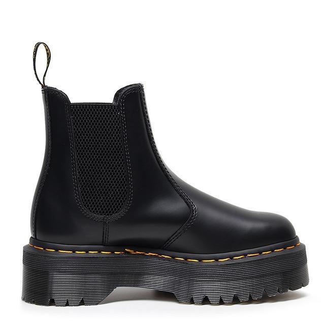 Chelsea boots women's platform locomotive short boots women's British leather boots muffin bottom one pedal small leather shoes