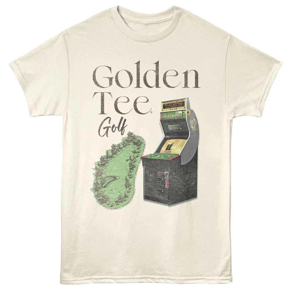 Golden Tee - Swing Softer - American Classics - Off-White Solid Short Slee 100
