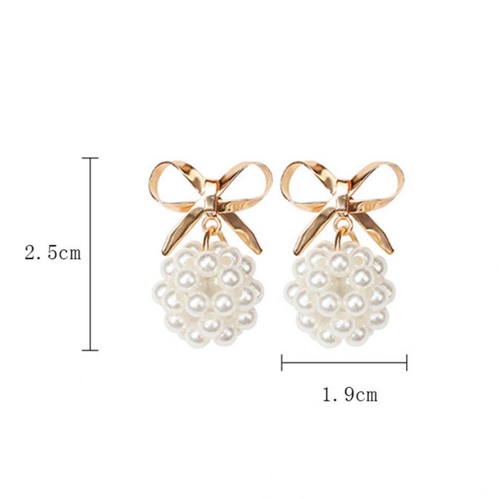 Mode Frauen Bowknot Stud Ohrring Stetement Schmuck Party Geschenk