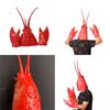 Colorful Dragon Lobster Headpiece Clawed Latex Gloves For Theatrical Performances Unique Cosplay Props