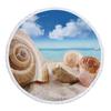 Summer Microfiber Beach Towel Palm Tree Sea Landscape Mat Toallas Hawaii Round Beach Bed Sheet Swimming Yoga Travel Bath Towels