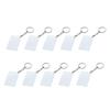 10 Reusable Metal Keychains with Blank Aluminum Surfaces for Heat Press Personalization Perfect for Daily Commute