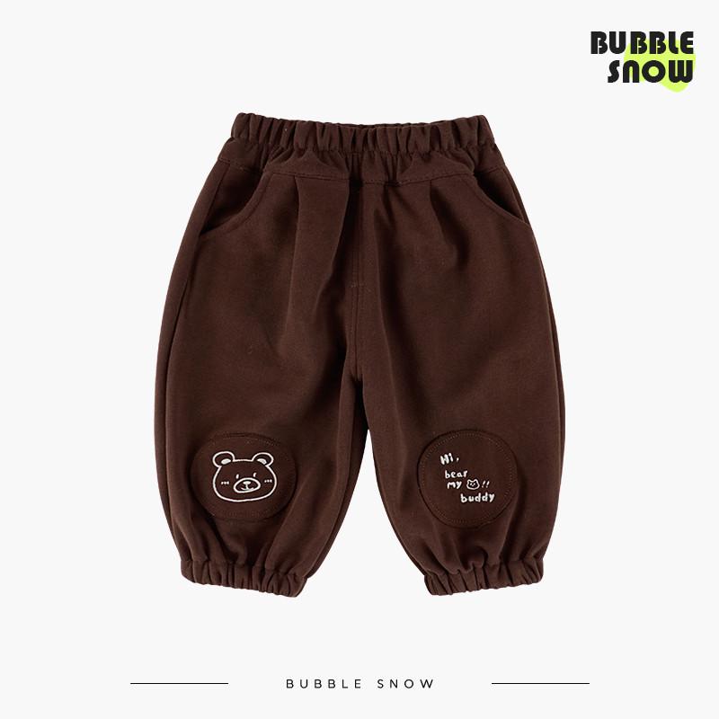 

2026 Kids Casual Cuffed Sweatpants for Spring/Autumn - Loose Fit for Boys & Girls 110 кофейный/синий