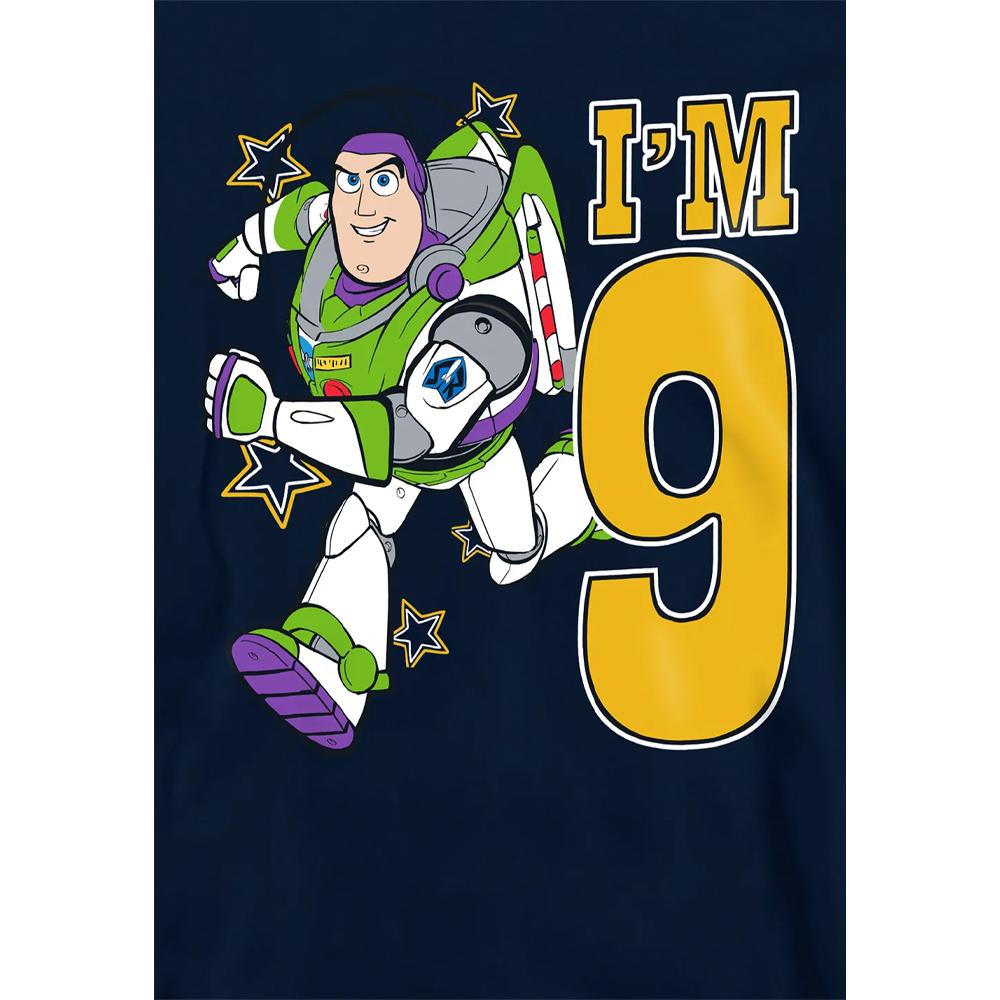 Toy Story Childrens/Kids I'm 9 Buzz Lightyear Birthday Pullover Hoodie