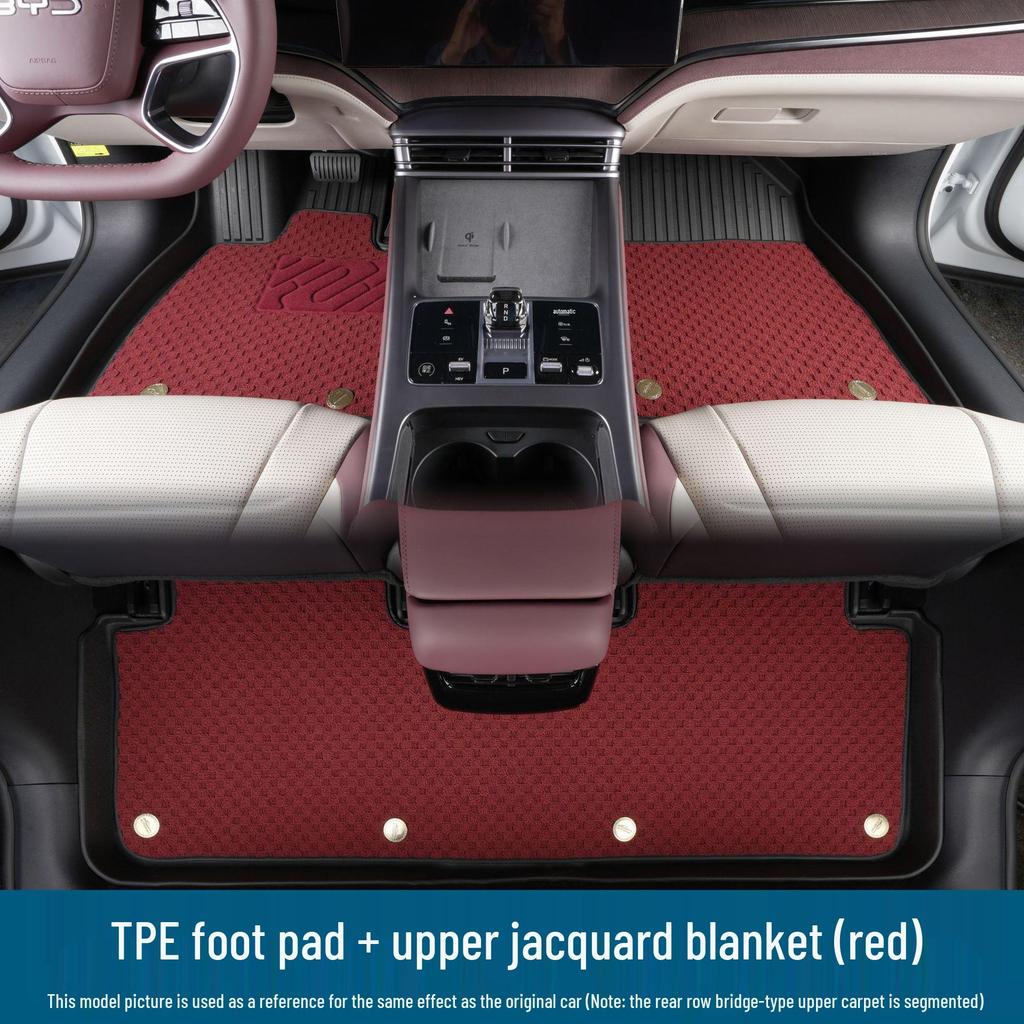 Compatible Yueyi 07 Floor Mats: Non-Slip, Wear-Resistant, Eco-Friendly TPE, Custom Fit for 25 Models.