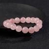 Madagaskar Natürlicher Rosenquarz Runde Perlen Armband DIY-Set