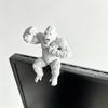 3D‑Printed Creative Roaring Gorilla Monitor Ornament, Cool Ape Desktop Decor for Computer Monitor Stand & Office Decoration