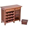 Doll House Wine Display Cabinet With Intricated Detail For 1/12 Scale Miniature Furniture Dinning Room Scene Arrangement