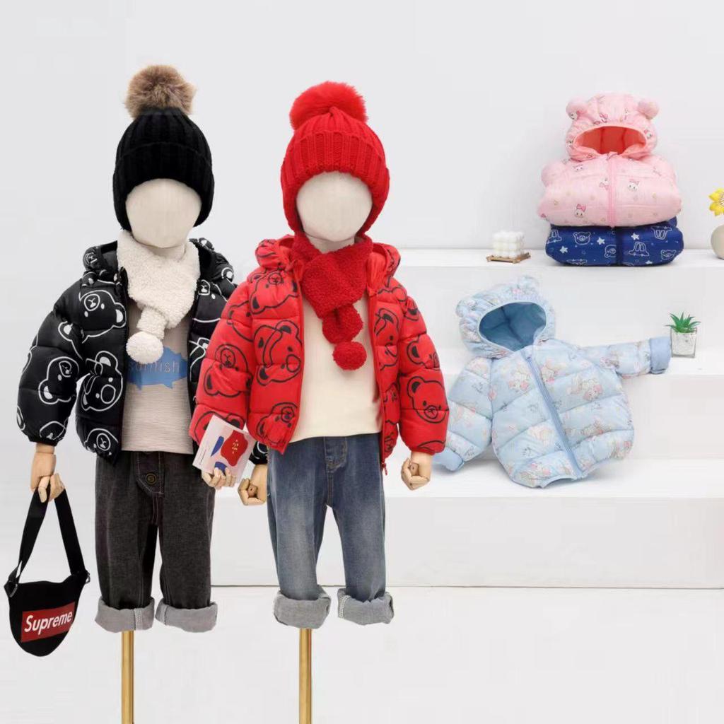 Kinder Cartoon Daunen Baumwolljacke für Herbst & Winter - Leichte Jungen & Mädchen Klein/Mittel Mäntel