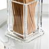 1pc Toothpick Holder Toothpick Storage Box Toothpick Box Thickened Acrylic Transparent Portable Home Storage Box YQH002