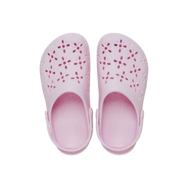 Crocs Classic Flower Bud EVA Round Toe Lightweight Clogs Women Clogs Pink 210927-6ZW