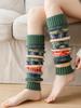 New Fall And Winter Stocking Stocking Medium Long Calf Socks Leg Warmers Warm Socks Christmas Snow Knit Leg Socks