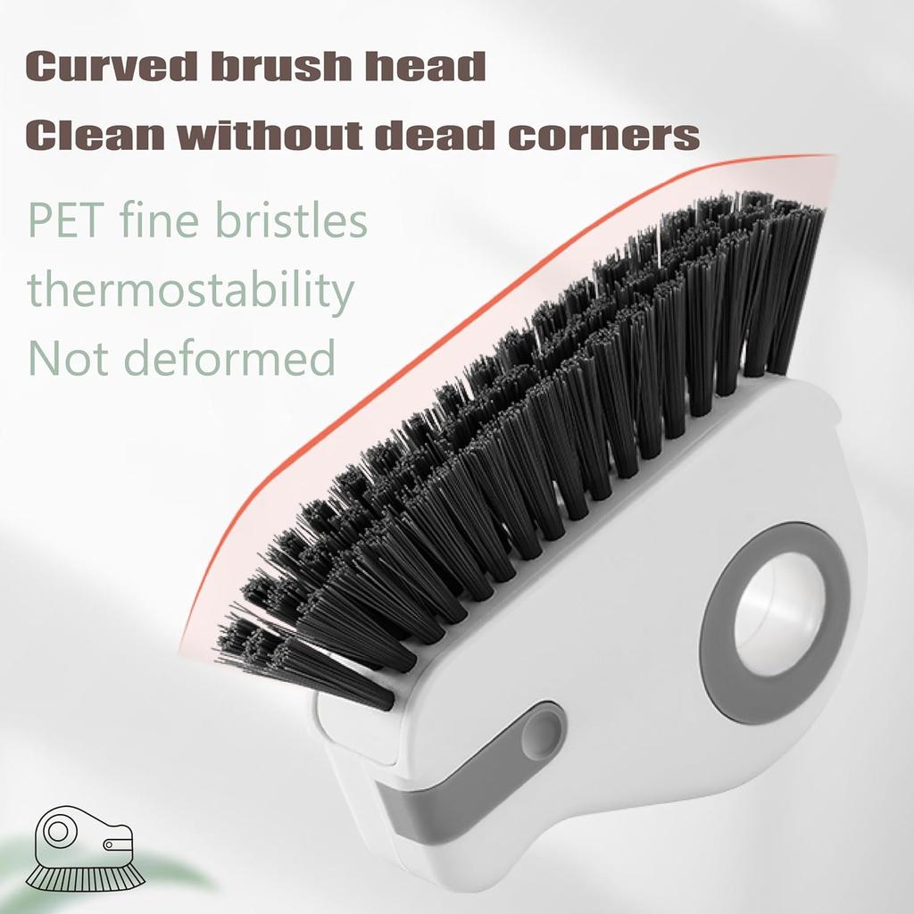 Groove Cleaning Brush Grout Cleaner Tool Grip Brush Hard Bristle Crevice Cleaning Brush for Sliding Door Track, Window Sill