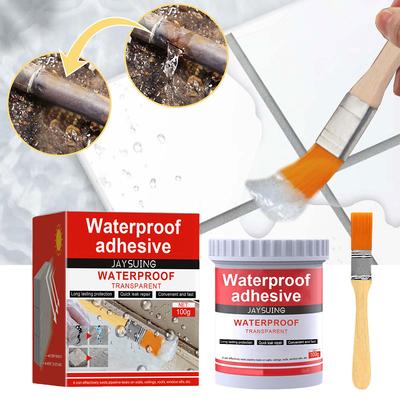 Strong Invisible Waterproof Agent Anti-Leakage Agent with Brush Transparent Sealing Coating Clear Sealant Toilet Repair Tools