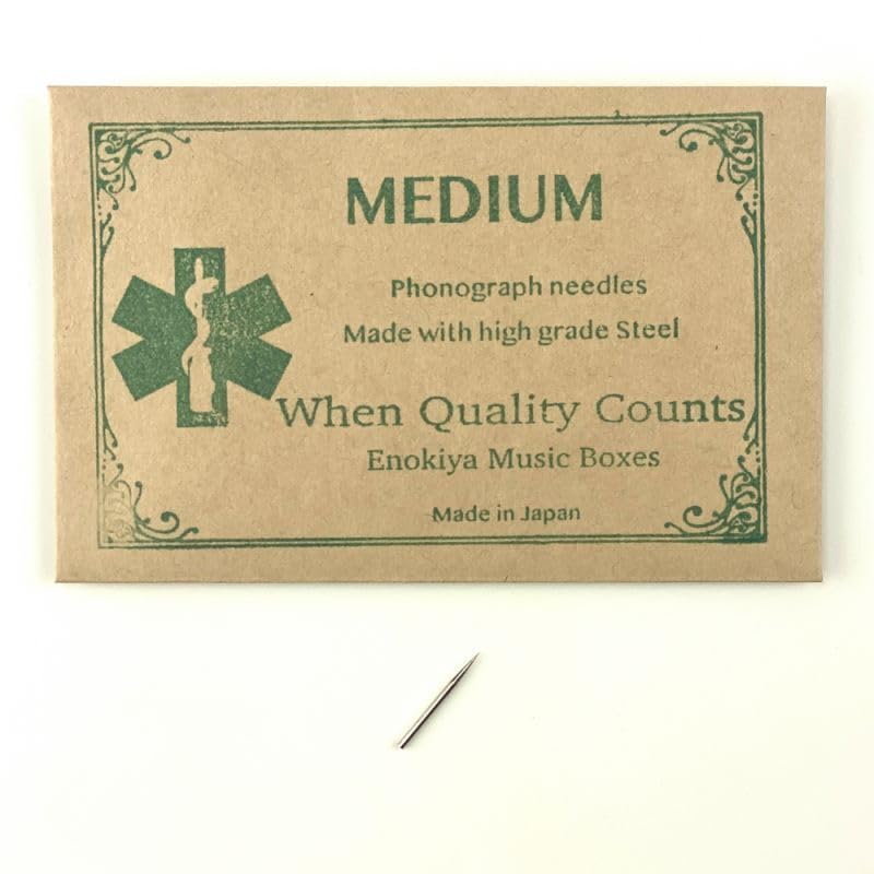 

Medium iron needles for made in pack of Enokiya gramophones, Japan, 100,