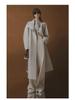 Rongtai Women's Tencel Drapey Trench Coat - Spring 2025 Collection, British Style with Tie-Waist and Stand Collar