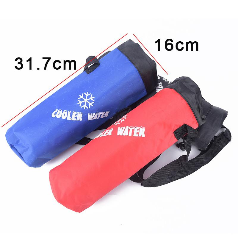 Water Bag Drawstring Water Bottle Pouch Insulated Cooler Bag Outdoor Traveling