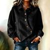 Women's Casual Color Jacket with Irregular Hem for Fall Winter
