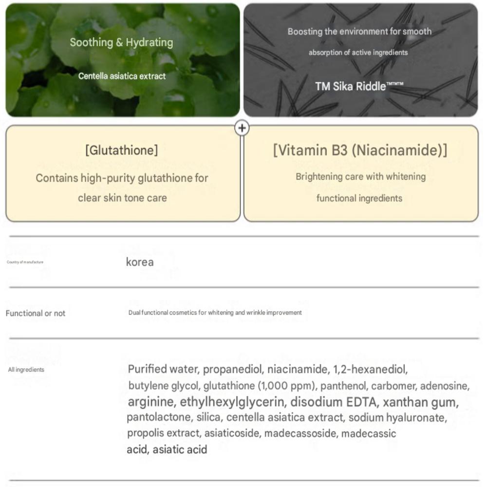 VT Reedleshot Facial Raidence Glutathione Essence Pad - 8 Sheets