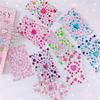 1 Sheet 3D Heart Shape Sticker Acrylic Crystal Children's Stickers Simulation Diamond Pearl Photo Album Decoration Stickers