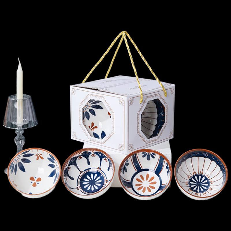 Japanese Style Ceramic Bowl Gift Set
