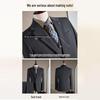 ROMON Men's Slim-Fit Business Formal 3-Piece Suit