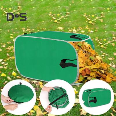 Foldable Leaf Collection Bag Pop-up Garden Waste Bag with Handles Reusable Collapsible Trash Bag with Storage Bag for Yard Lawn Leaves Debris
