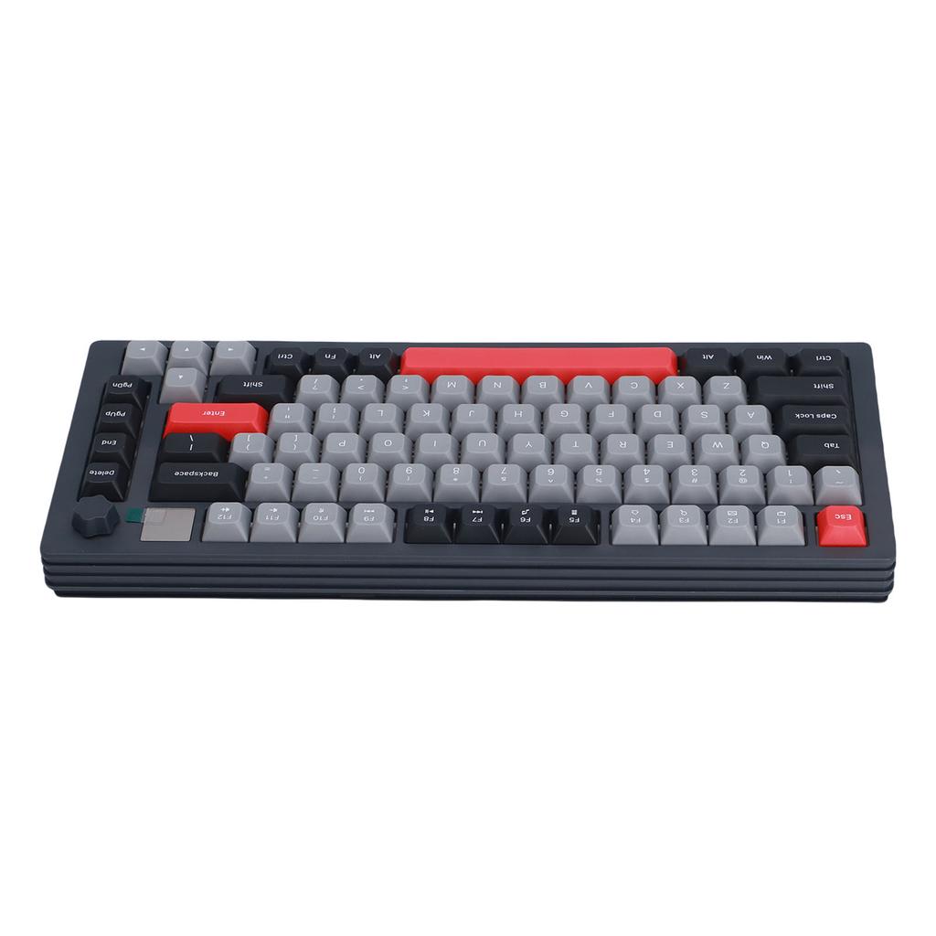 75 Wireless Mechanical Gaming Keyboard with Multimedia Display Crmy Sound Hot Swappable Pre Lubed Linr  es Gasket Structure RGB Backlit