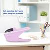 ABS No Staple Stapling Machine Book Paper StaplE Free Stapler Binding Hand Tool(Purple)