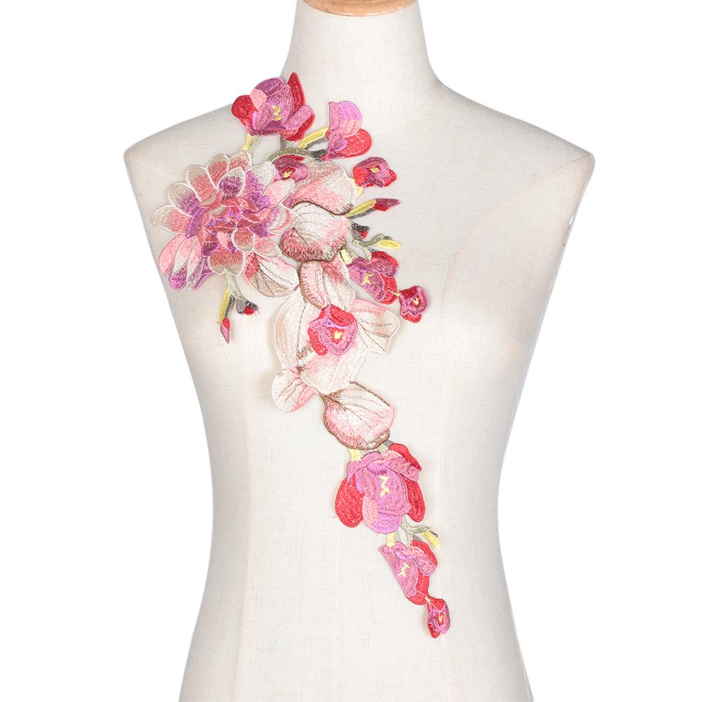 Craft Trim Lace Flower Neckline Clothes Patch Dress Applique Embroidered Collar