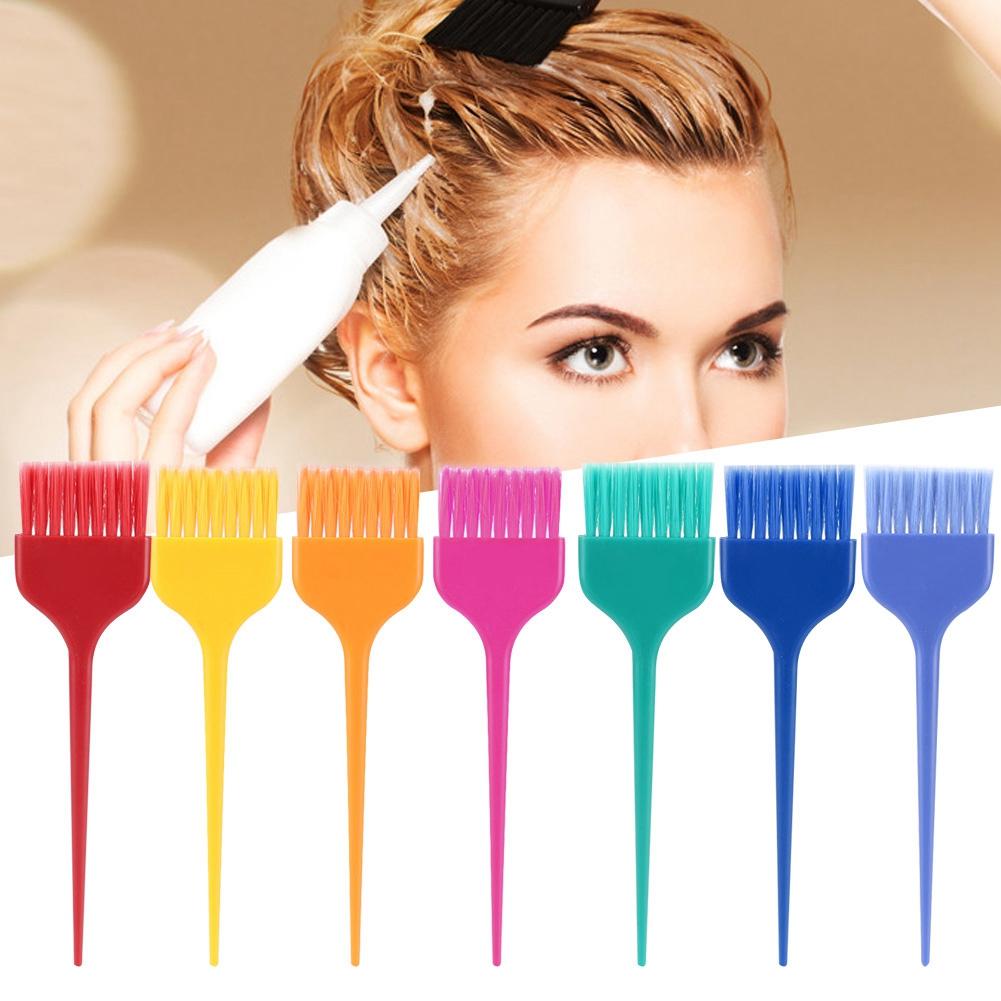 7Pcs Colorful Hair Dyeing Brush Set Hairdressing Salon Barber Hair Coloring Tool Kit C 306